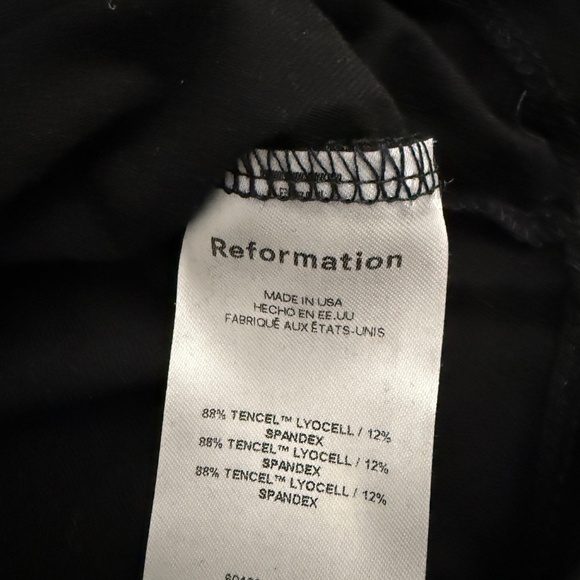 Reformation Wiley Knit Top Black SMALL - Picture 3 of 4